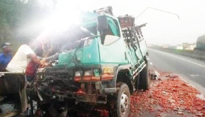 The accident scene