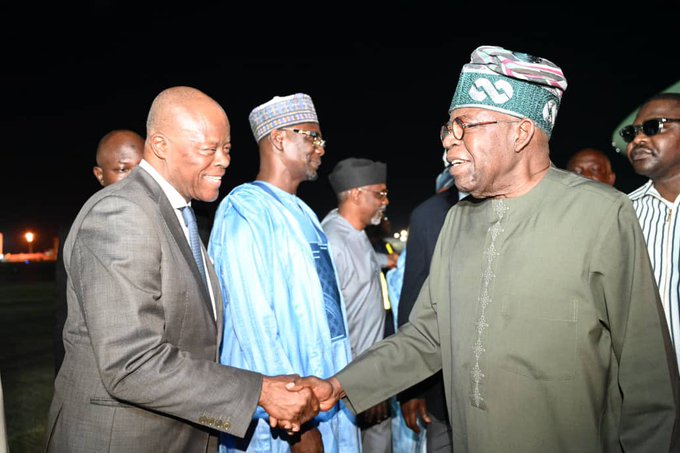 President Bola Tinubu returns to Abuja after vacation in France.