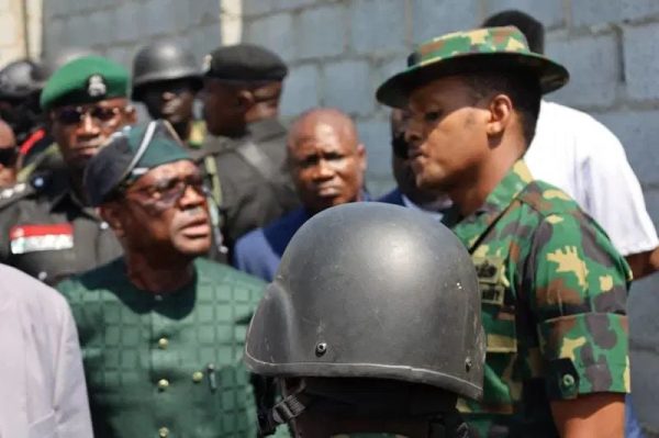 Altercation between the FCT Minister, Nyesom Wike and a military officer.