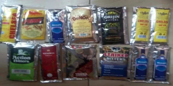 Sachet alcoholic drinks